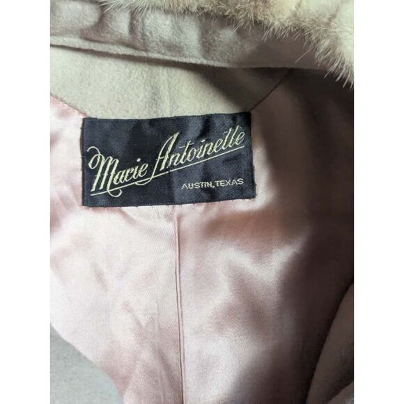 Vintage Union Made Marie Antoinette Austin 100% Cashmere Coat with Genuine Mink - Picture 4 of 9